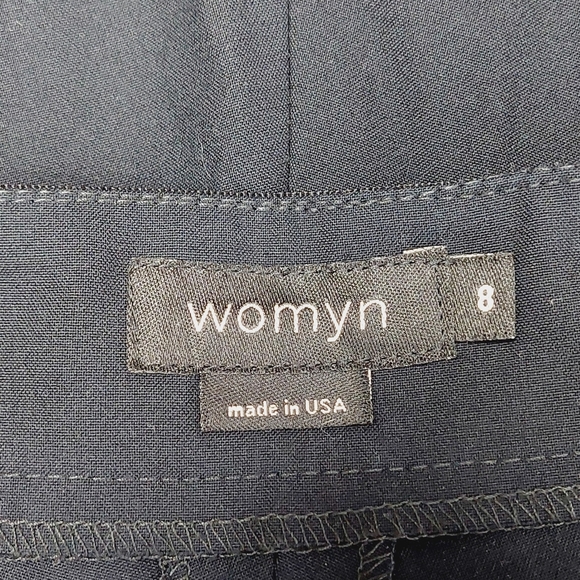 Womyn Ribbon Belt Pant Mid Waist Straight Leg Pants P2970 - Picture 5 of 8